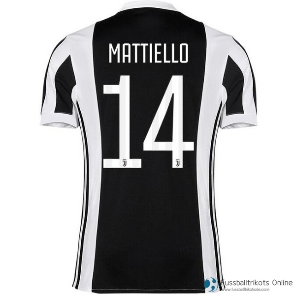 Juventus Trikot Heim Mattiello 2017-18 Fussballtrikots Günstig